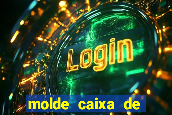 molde caixa de baralho png